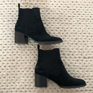 black suede Ugg boots